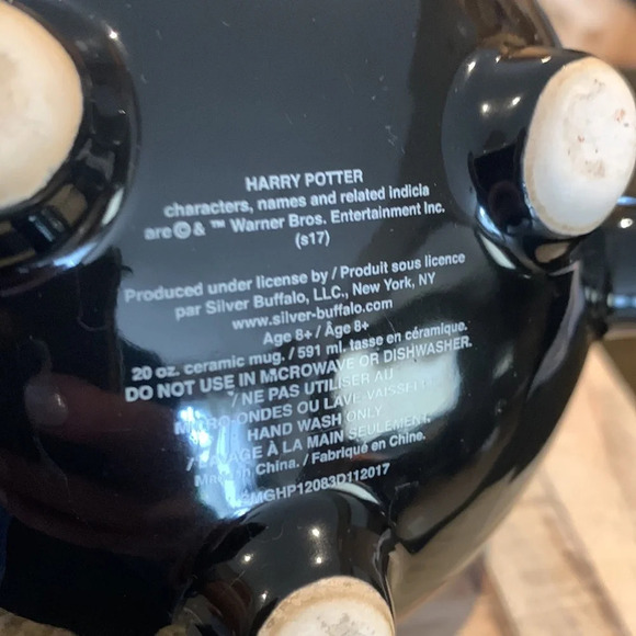 Harry Potter House Ravenclaw Crest Cauldron Ceramic 3D Sculpted Mug, 20 oz. - Picture 5 of 6